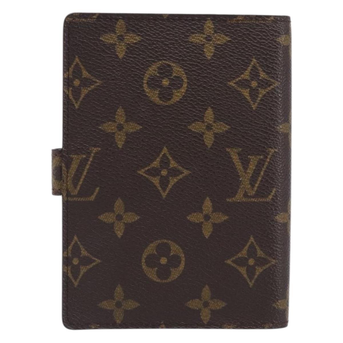 LOUIS VUITTON Monogram Agenda PM Day Planner Cover R20005 LV Auth BA15498