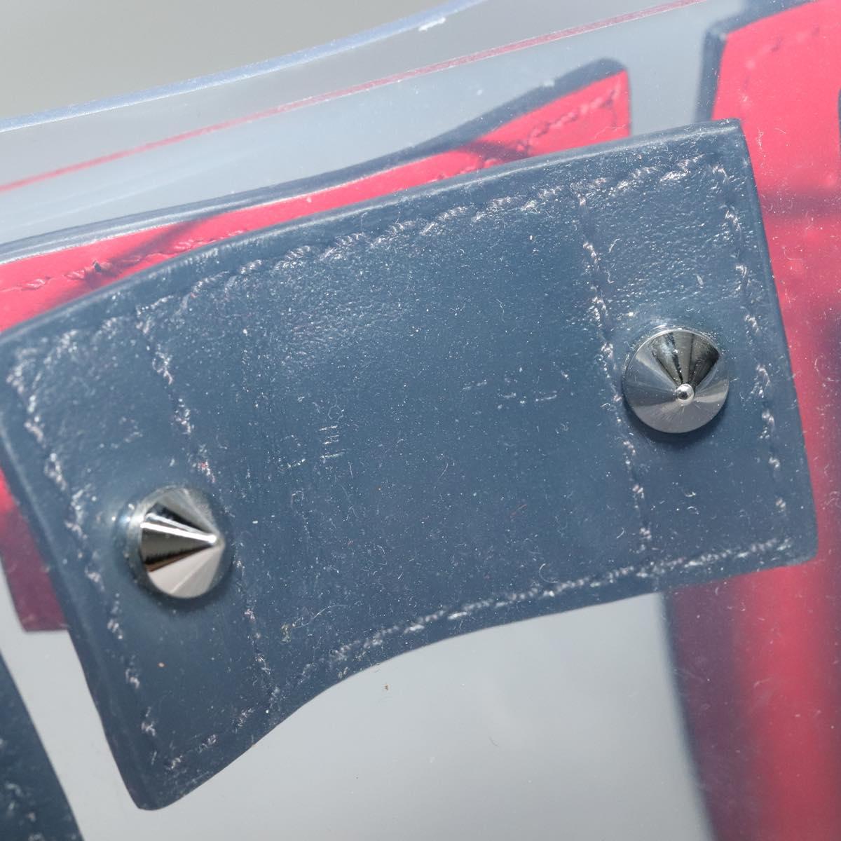 Christian Louboutin Hand Bag Vinyl 2way Clear Auth BA154A