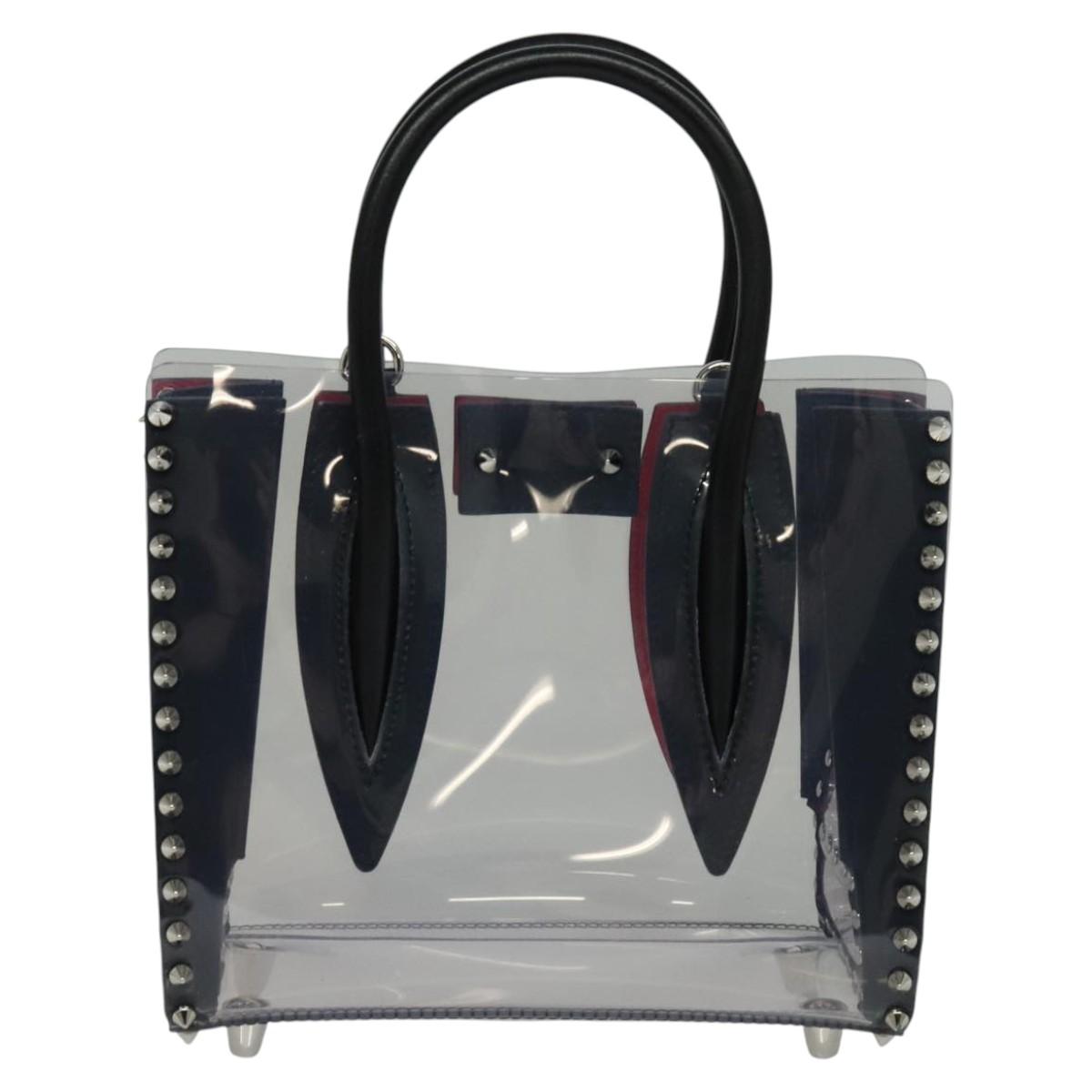Christian Louboutin Hand Bag Vinyl 2way Clear Auth BA154A