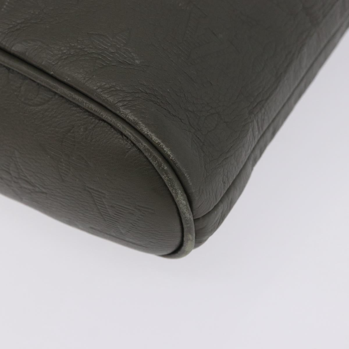LOUIS VUITTON Monogram Shadow Chalk sling Bag Khaki M44634 LV Auth BA15500V