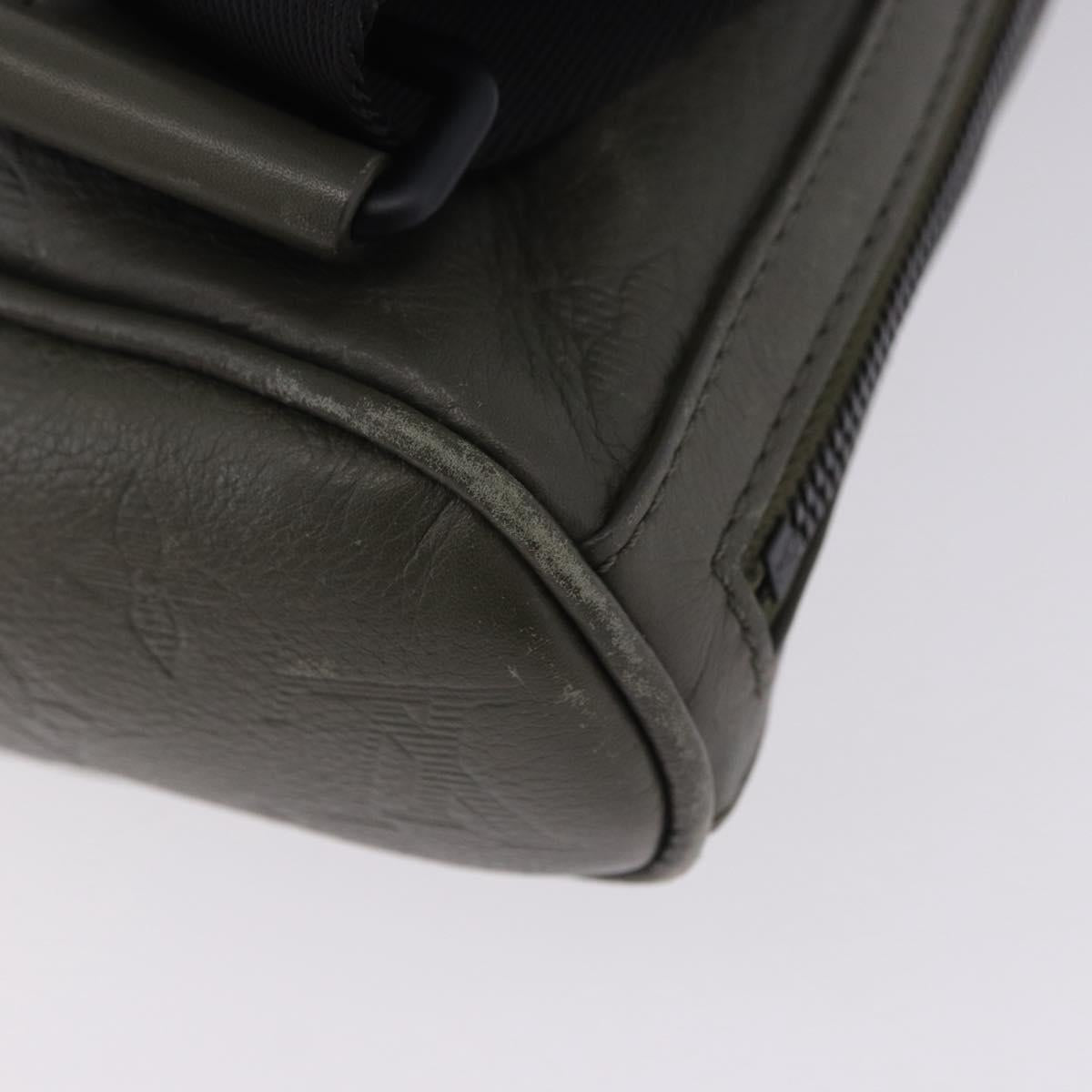 LOUIS VUITTON Monogram Shadow Chalk sling Bag Khaki M44634 LV Auth BA15500V
