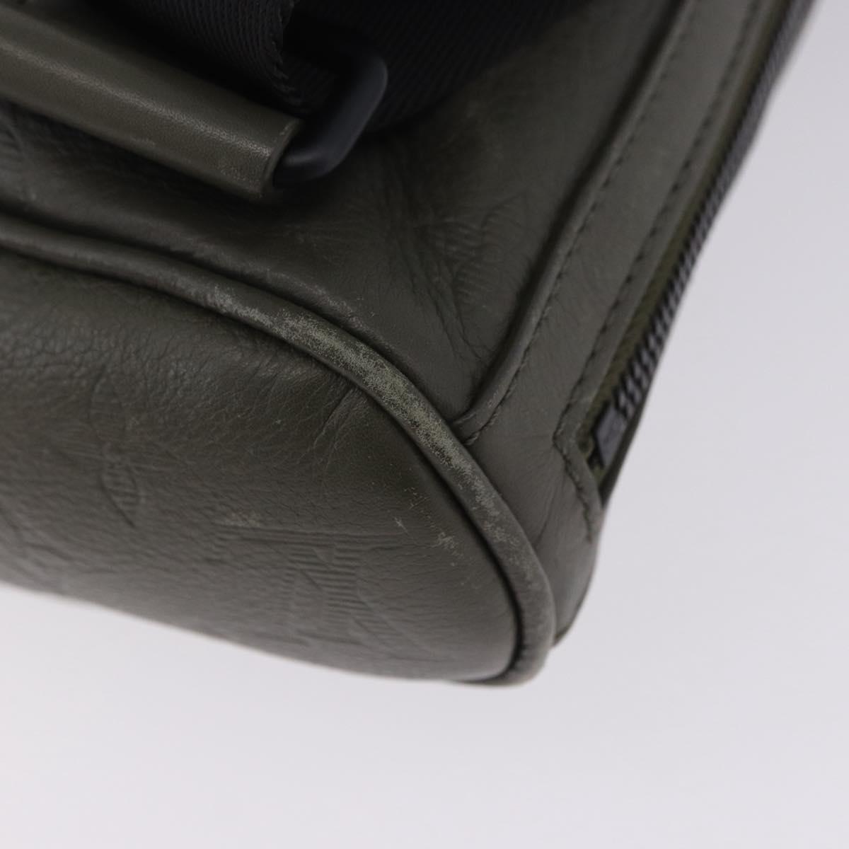 LOUIS VUITTON Monogram Shadow Chalk sling Bag Khaki M44634 LV Auth BA15500V