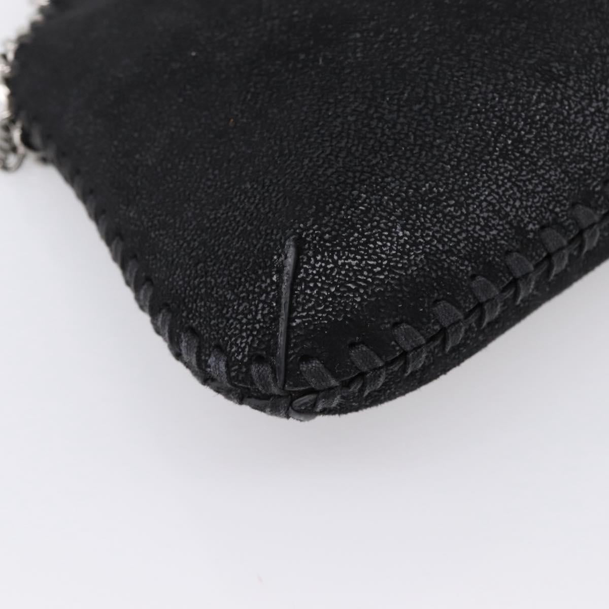 Stella MacCartney Falabella Hand Bag Suede 2way Black Silver Auth BA15506A