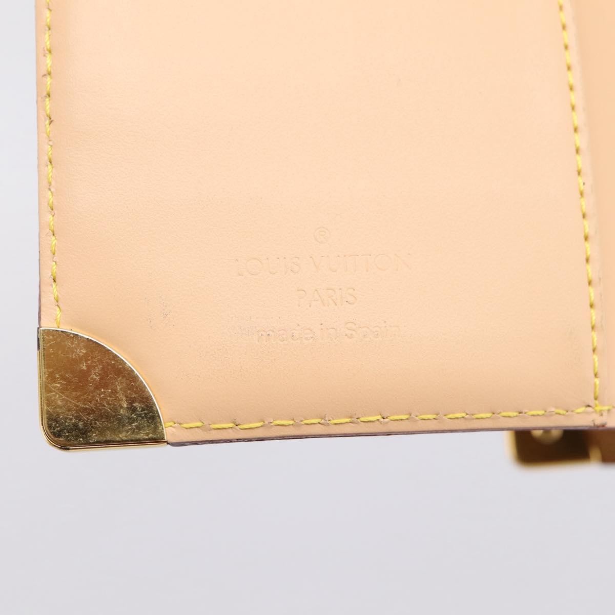 LOUIS VUITTON Monogram Multicolor Agenda PM Planner Black R20895 Auth BA15508V