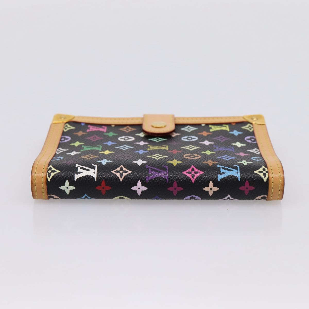 LOUIS VUITTON Monogram Multicolor Agenda PM Planner Black R20895 Auth BA15508V