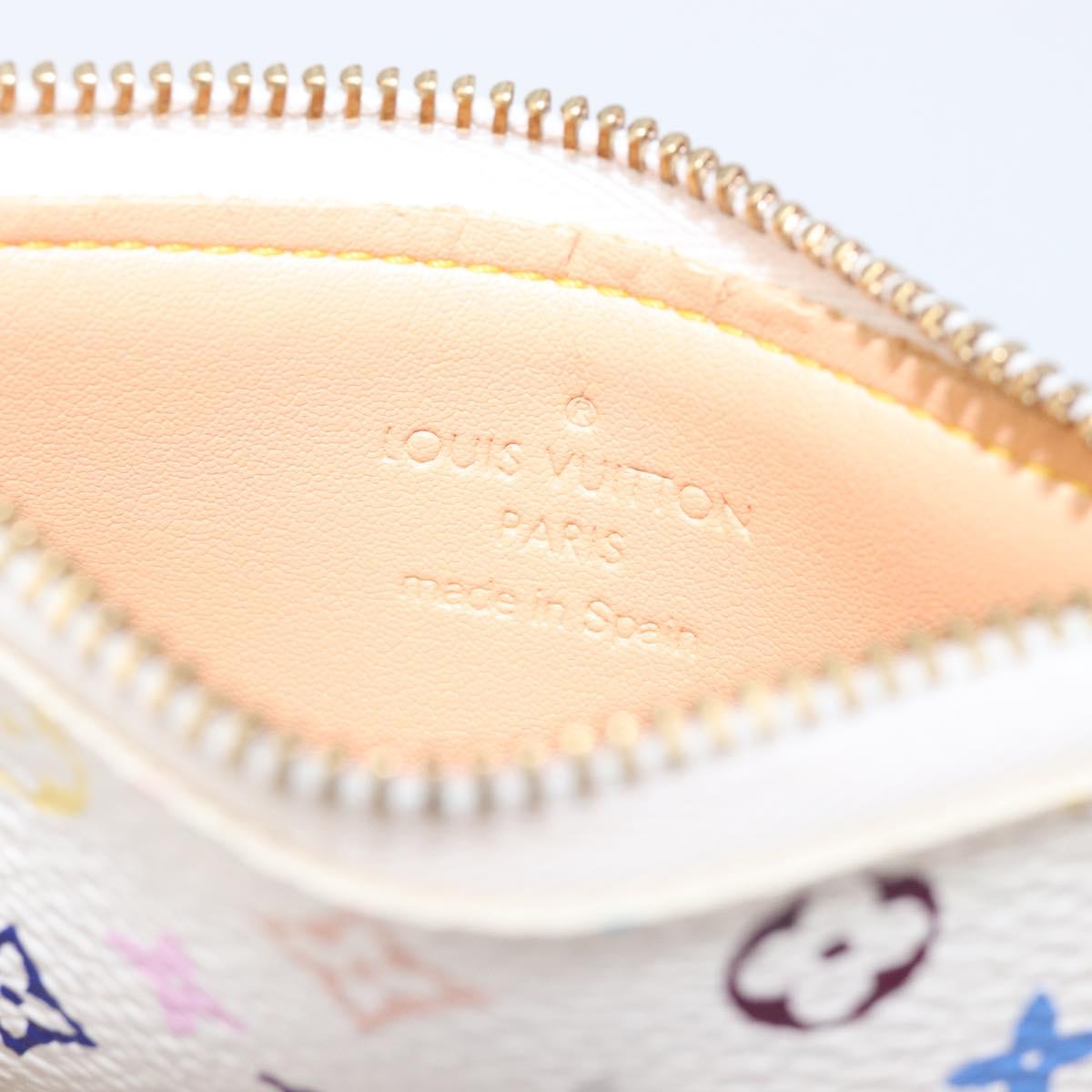 LOUIS VUITTON Monogram Multicolor Pochette Cles Coin Purse M92655 Auth BA15510V