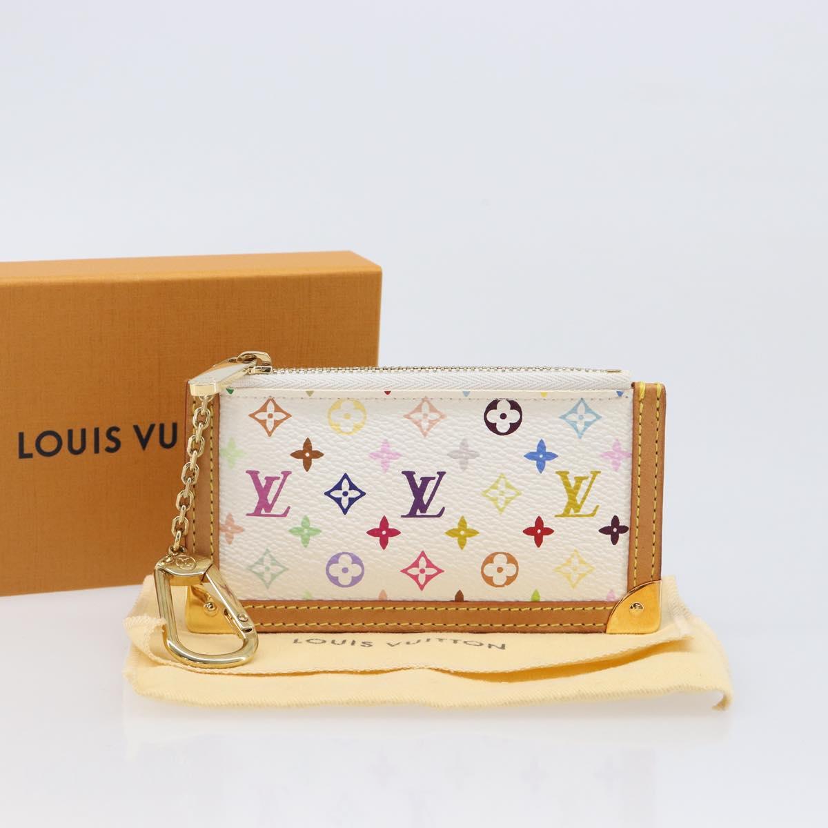 LOUIS VUITTON Monogram Multicolor Pochette Cles Coin Purse M92655 Auth BA15510V