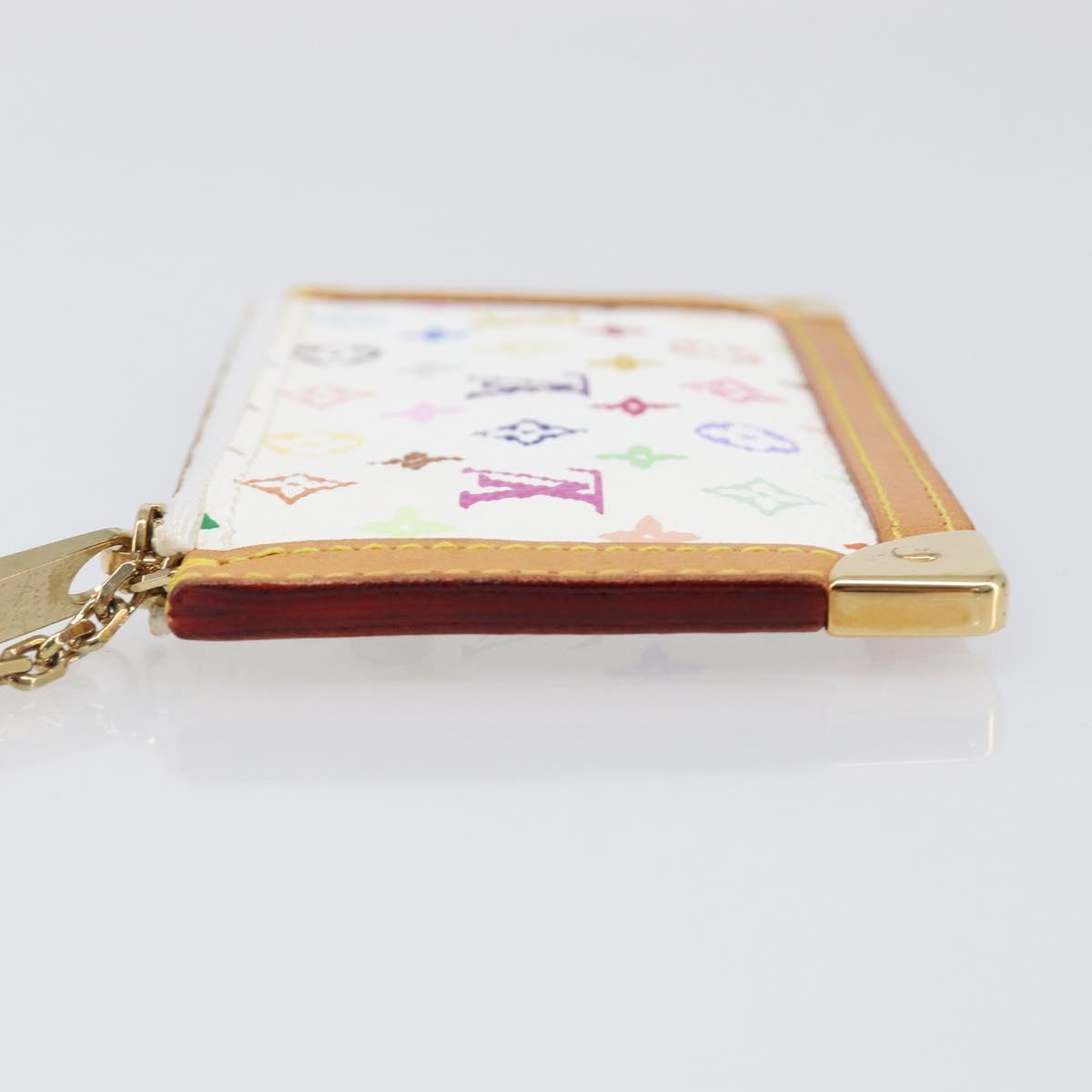 LOUIS VUITTON Monogram Multicolor Pochette Cles Coin Purse M92655 Auth BA15510V