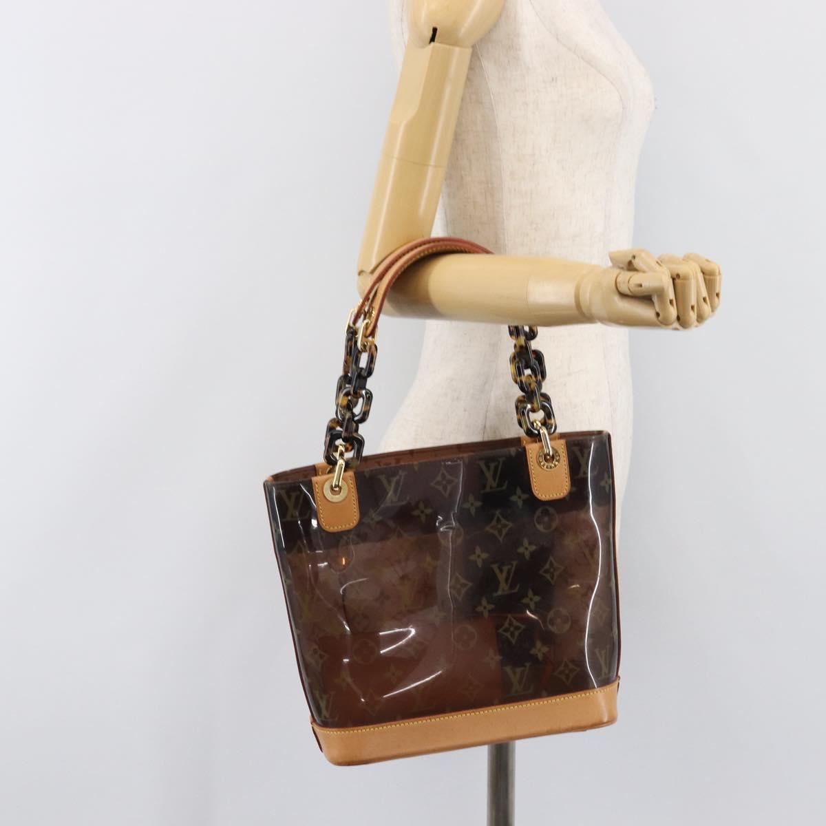 LOUIS VUITTON Monogram Vinyl Cabas Amble PM Hand Bag M92502 LV Auth BA15513V