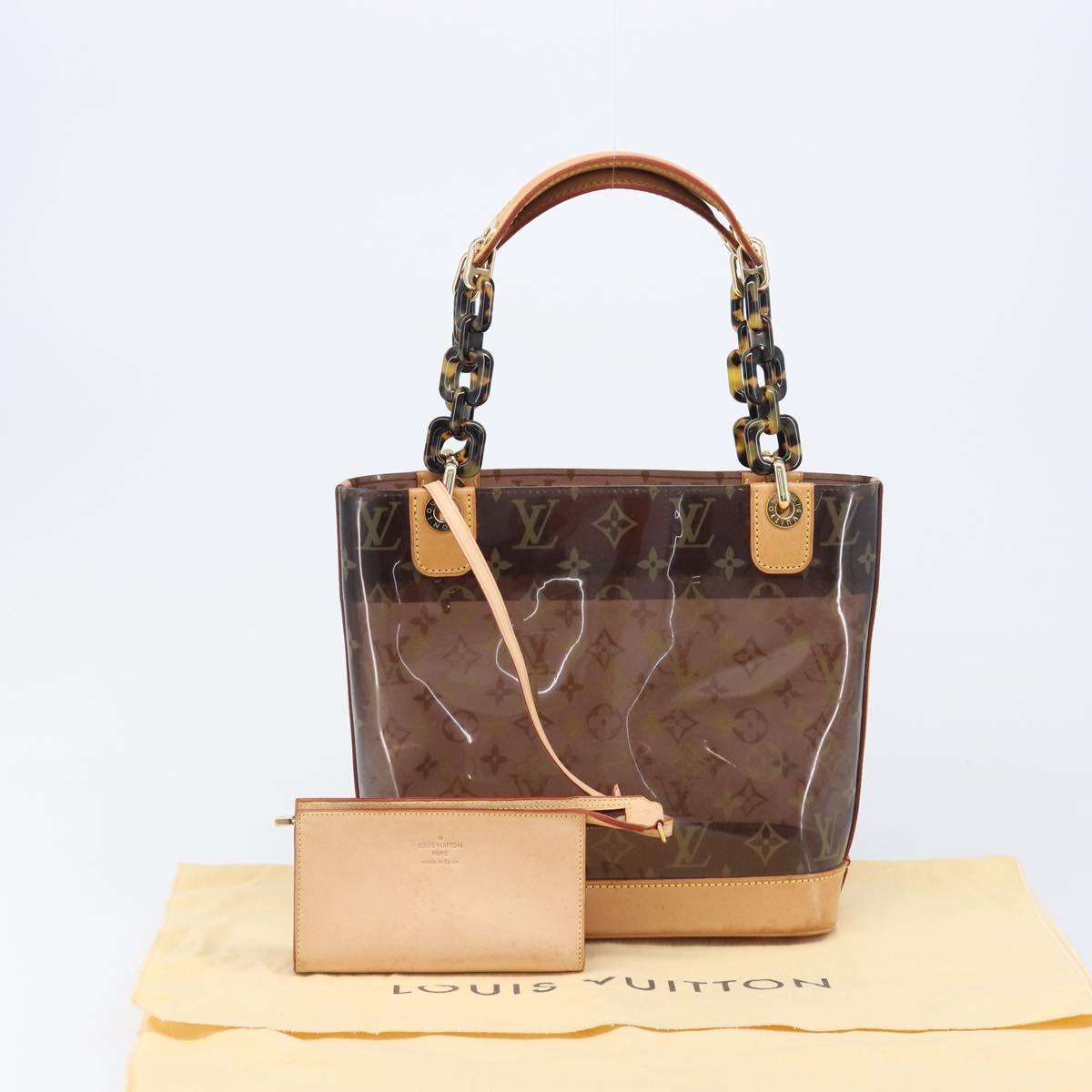 LOUIS VUITTON Monogram Vinyl Cabas Amble PM Hand Bag M92502 LV Auth BA15513V