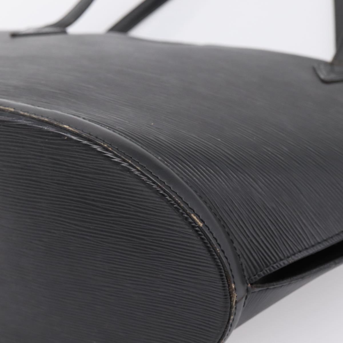 LOUIS VUITTON Epi Saint Jacques Shopping Shoulder Bag Black M52262 Auth BA15516