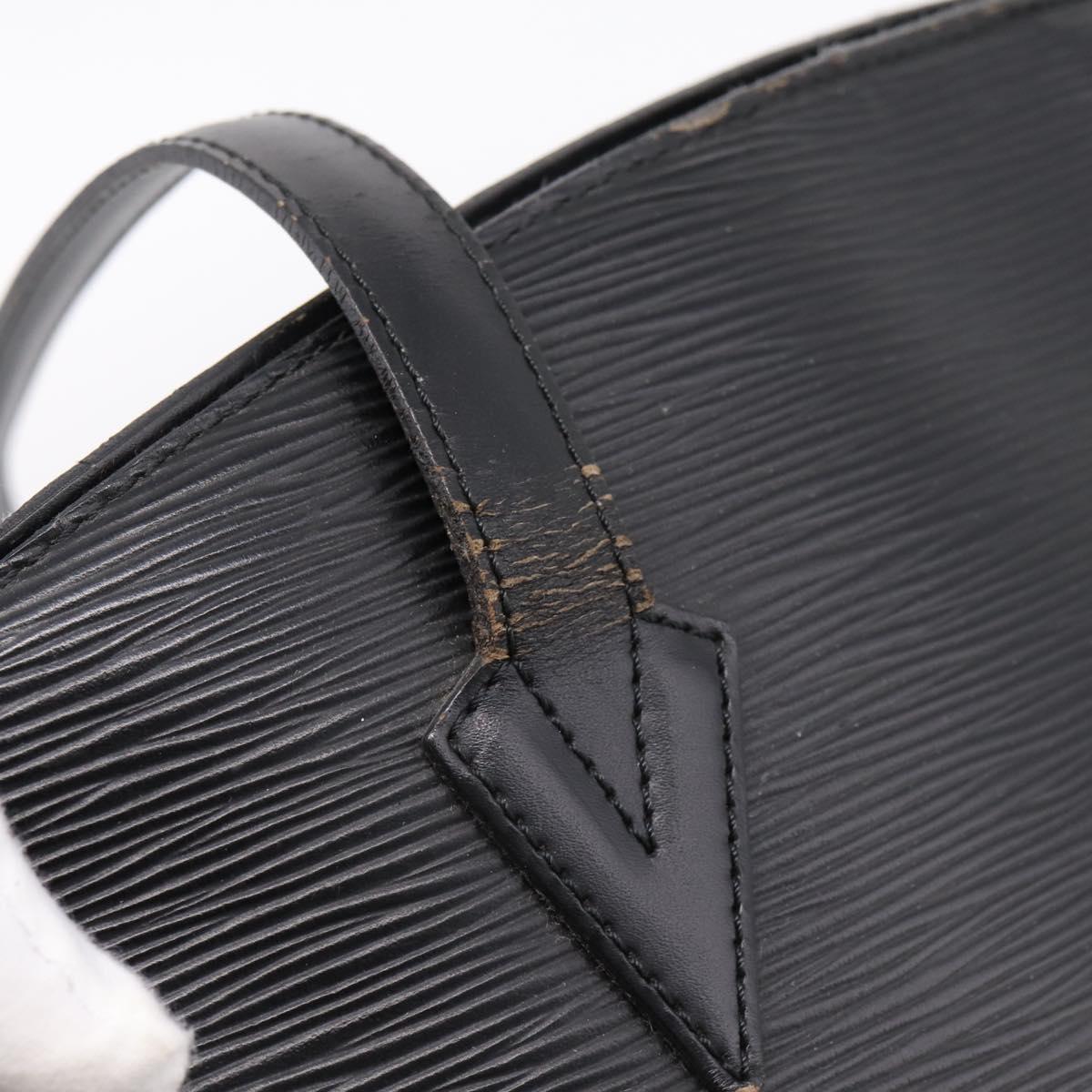LOUIS VUITTON Epi Saint Jacques Shopping Shoulder Bag Black M52262 Auth BA15516