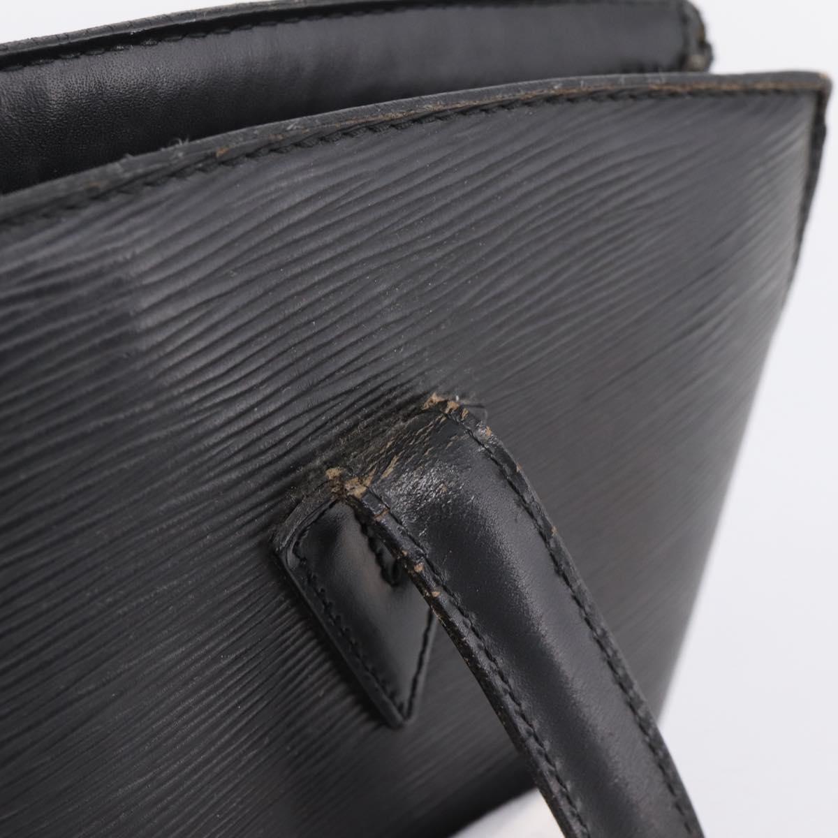 LOUIS VUITTON Epi Saint Jacques Shopping Shoulder Bag Black M52262 Auth BA15516