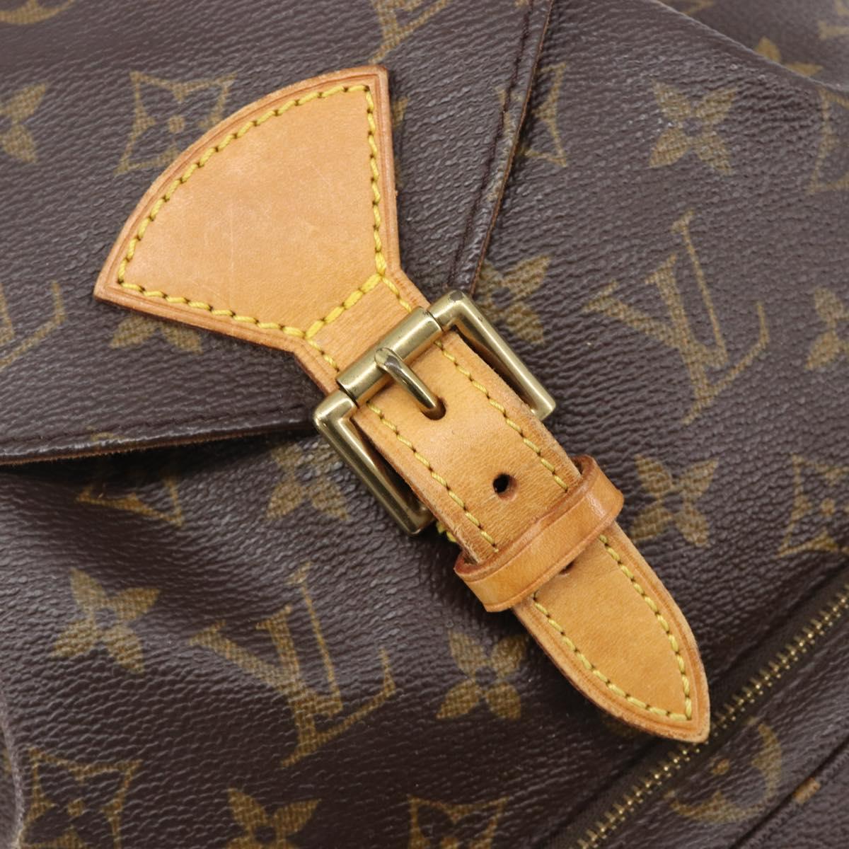 LOUIS VUITTON Monogram Montsouris MM Backpack M51136 LV Auth BA15520