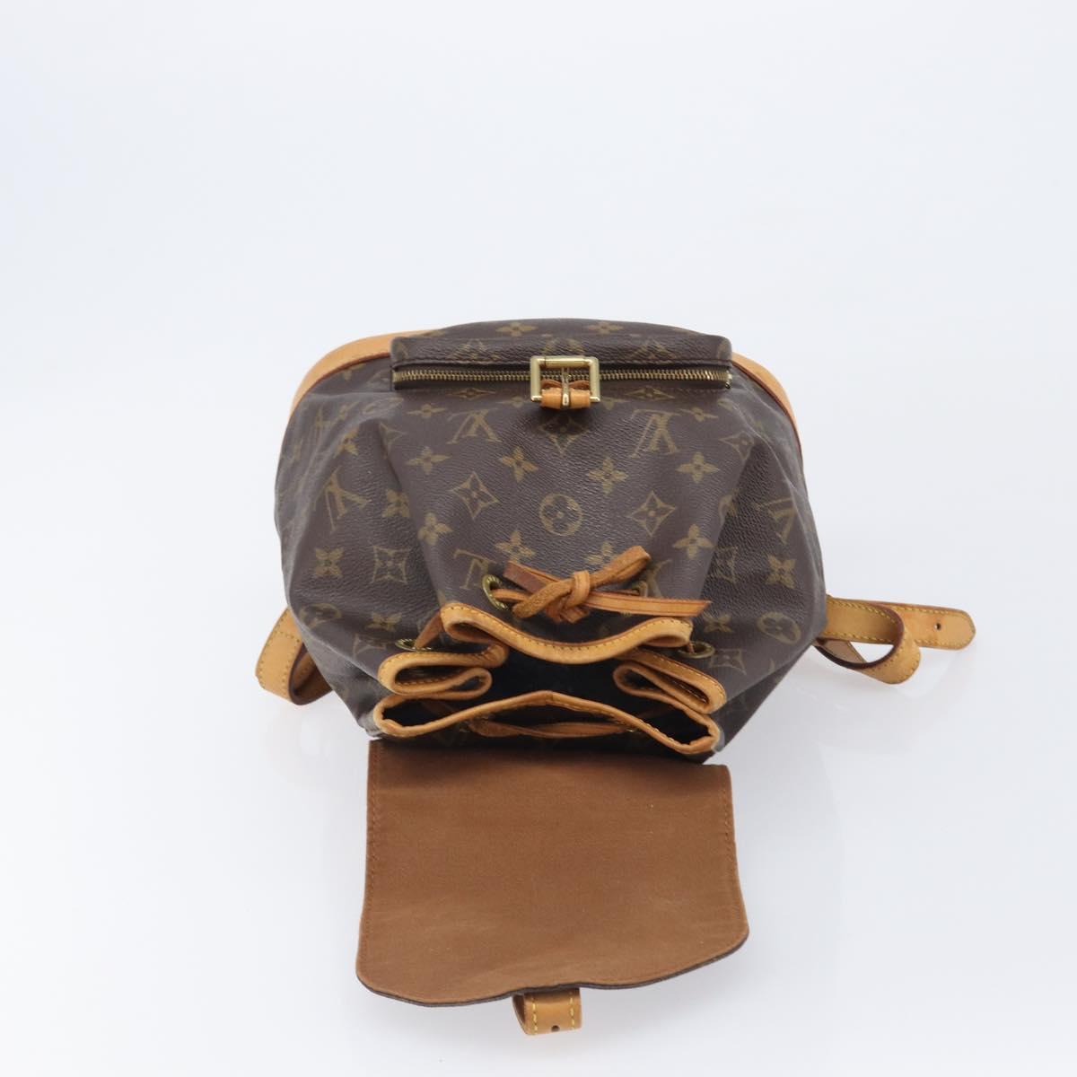 LOUIS VUITTON Monogram Montsouris MM Backpack M51136 LV Auth BA15520