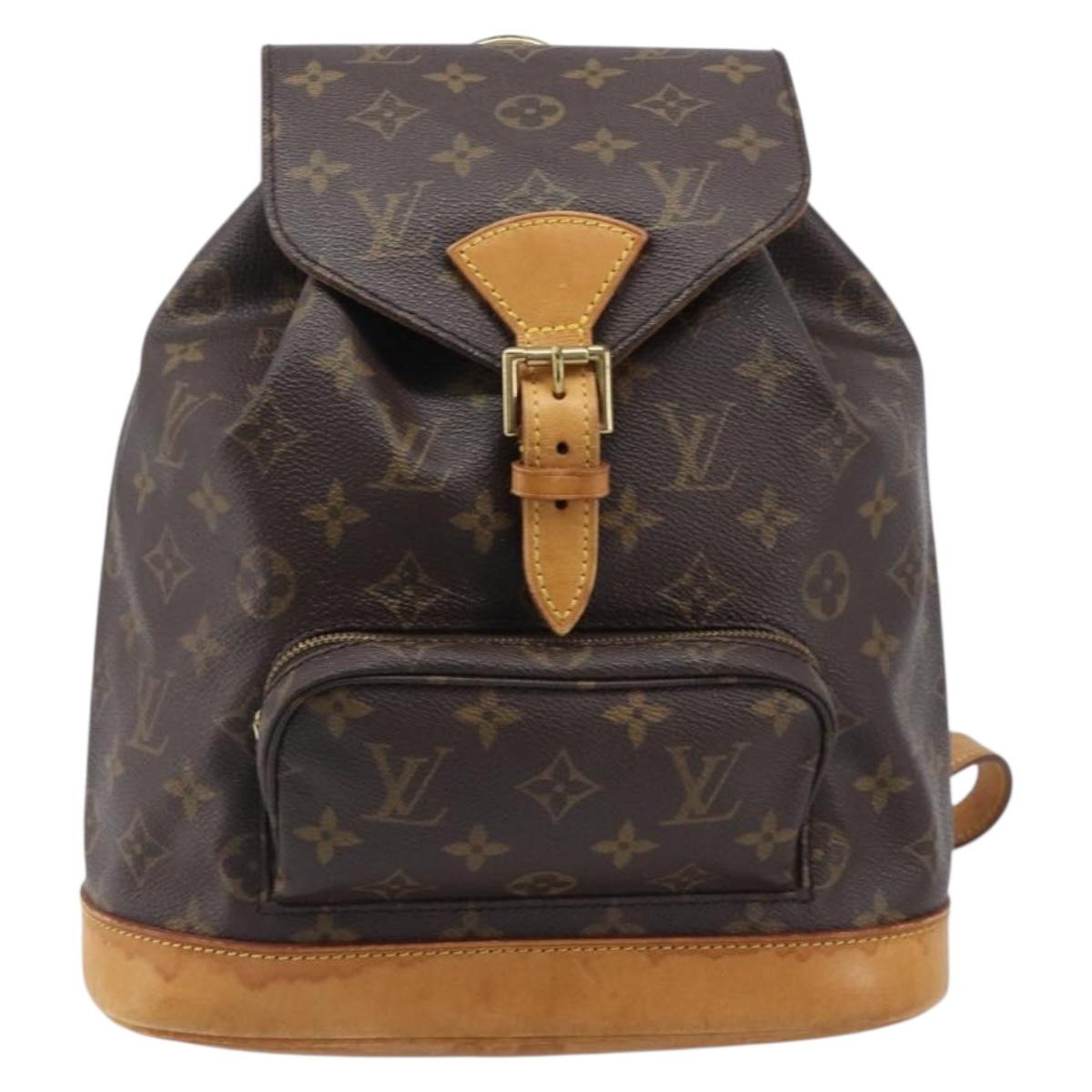 LOUIS VUITTON Monogram Montsouris MM Backpack M51136 LV Auth BA15520