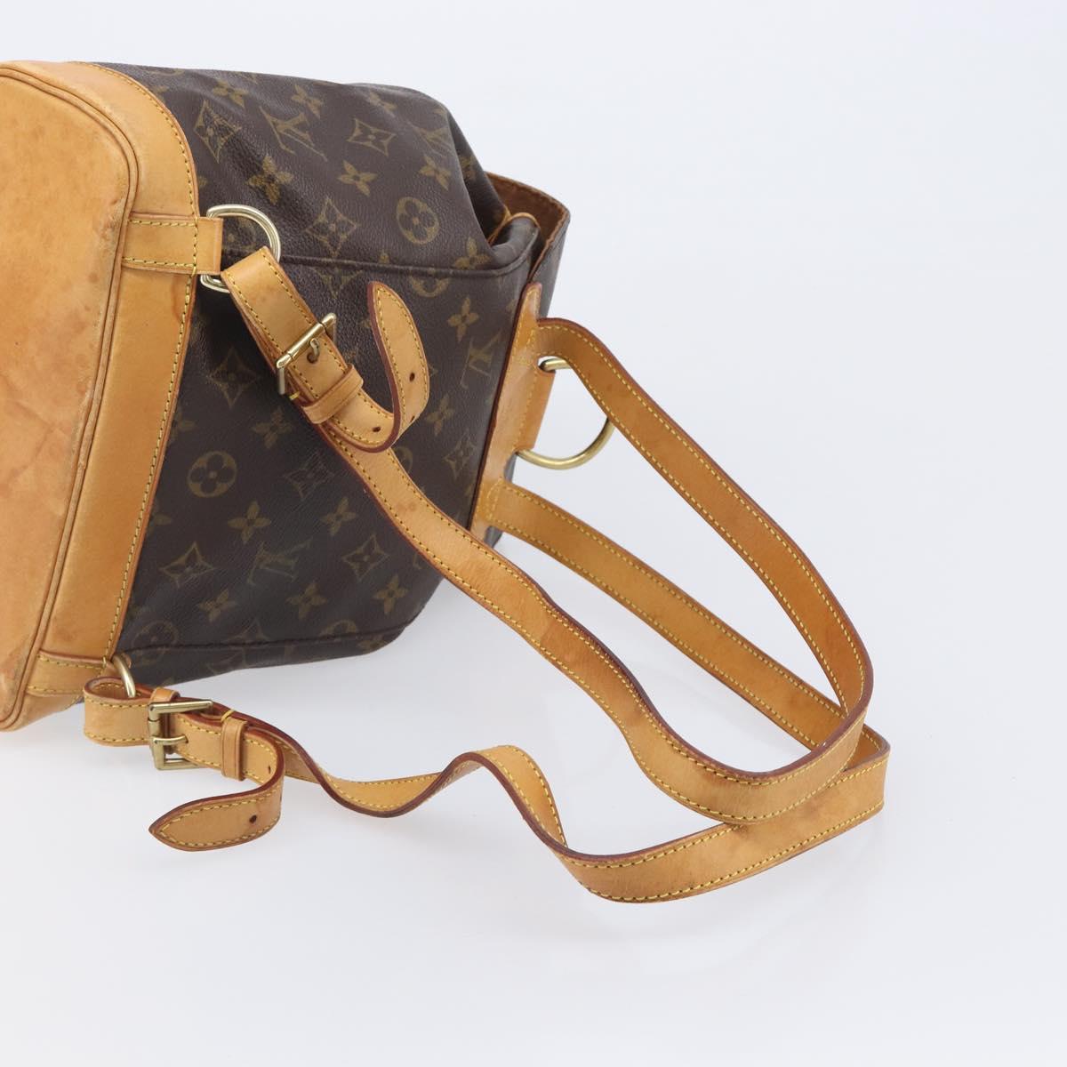 LOUIS VUITTON Monogram Montsouris MM Backpack M51136 LV Auth BA15520