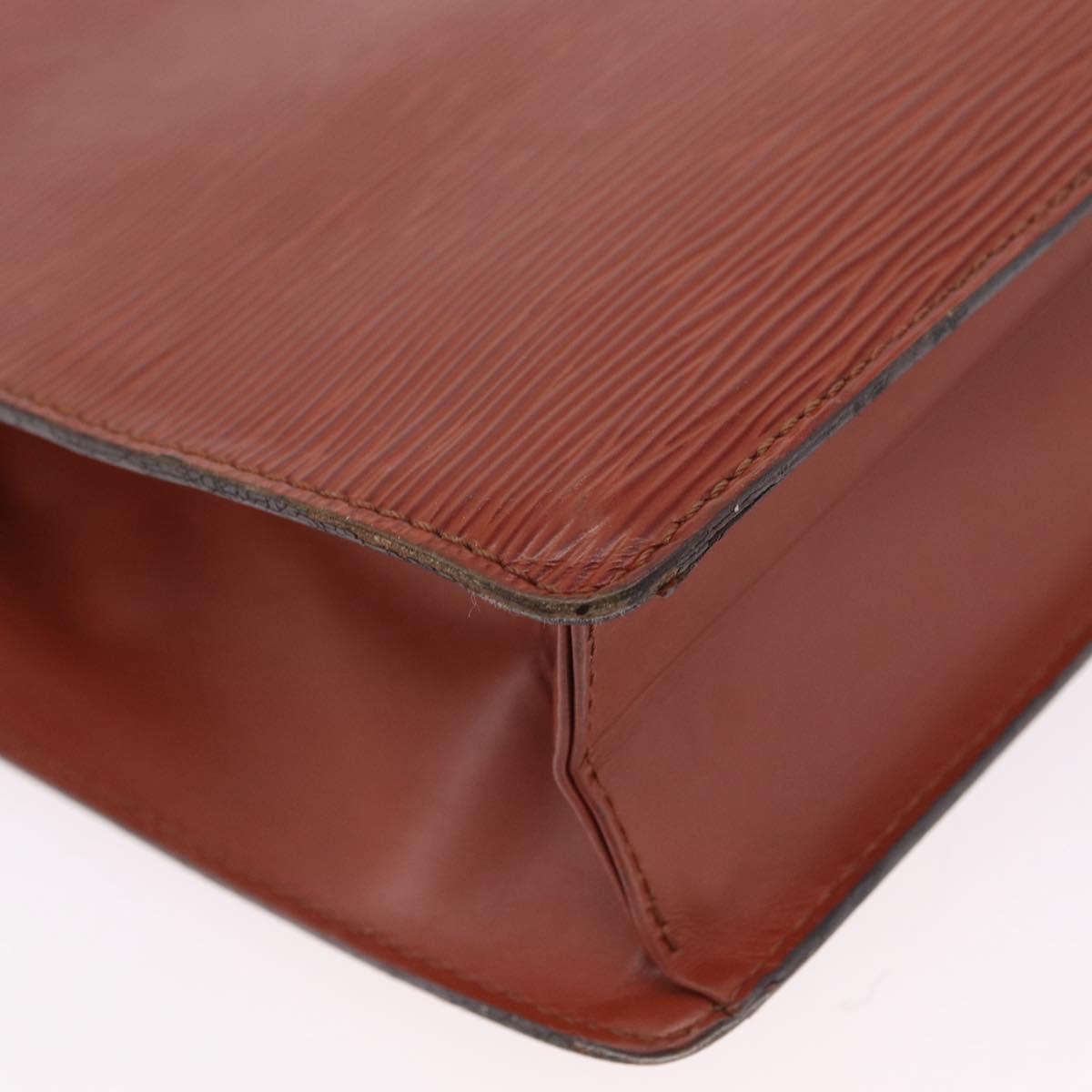 LOUIS VUITTON Epi Monceau 28 Hand Bag Brown M52123 LV Auth BA15521