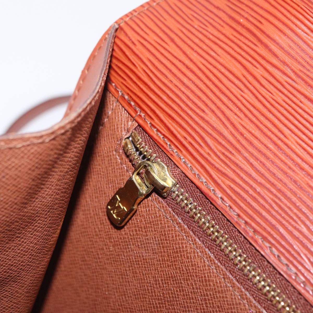 LOUIS VUITTON Epi Monceau 28 Hand Bag Brown M52123 LV Auth BA15521