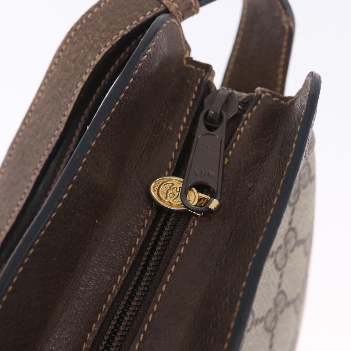 GUCCI GG Supreme Web Sherry Line Shoulder Bag PVC Beige 904 02 013 Auth BA15524