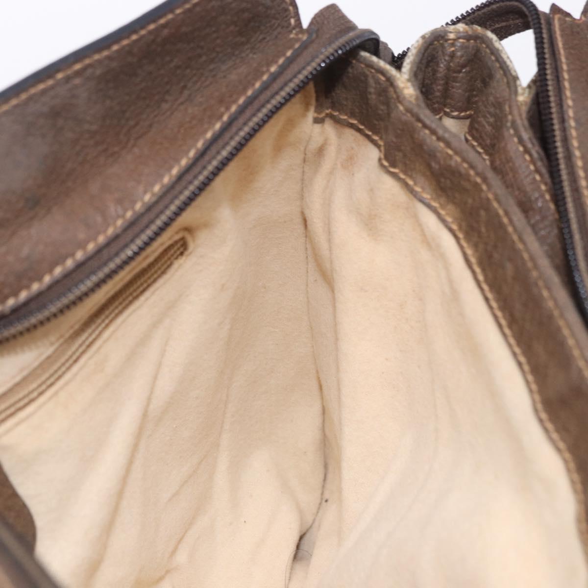 GUCCI GG Supreme Web Sherry Line Shoulder Bag PVC Beige 904 02 013 Auth BA15524