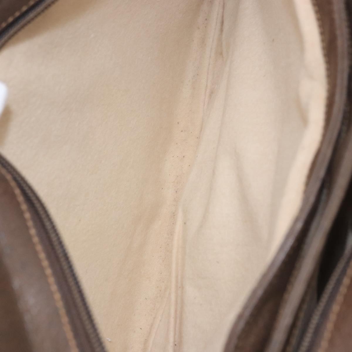 GUCCI GG Supreme Web Sherry Line Shoulder Bag PVC Beige 904 02 013 Auth BA15524