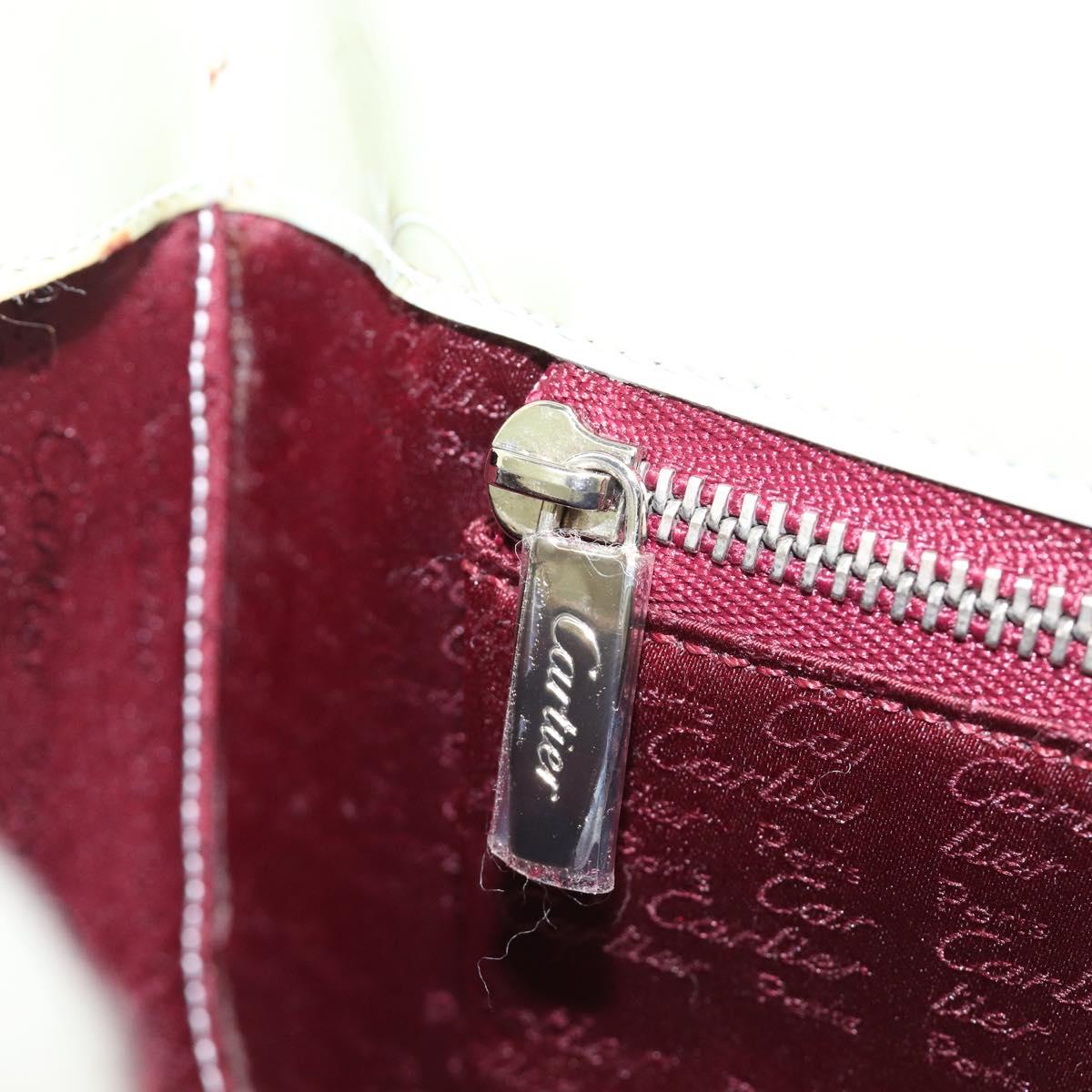 CARTIER Happy Birthday Line Hand Bag Patent Green Auth BA15527A