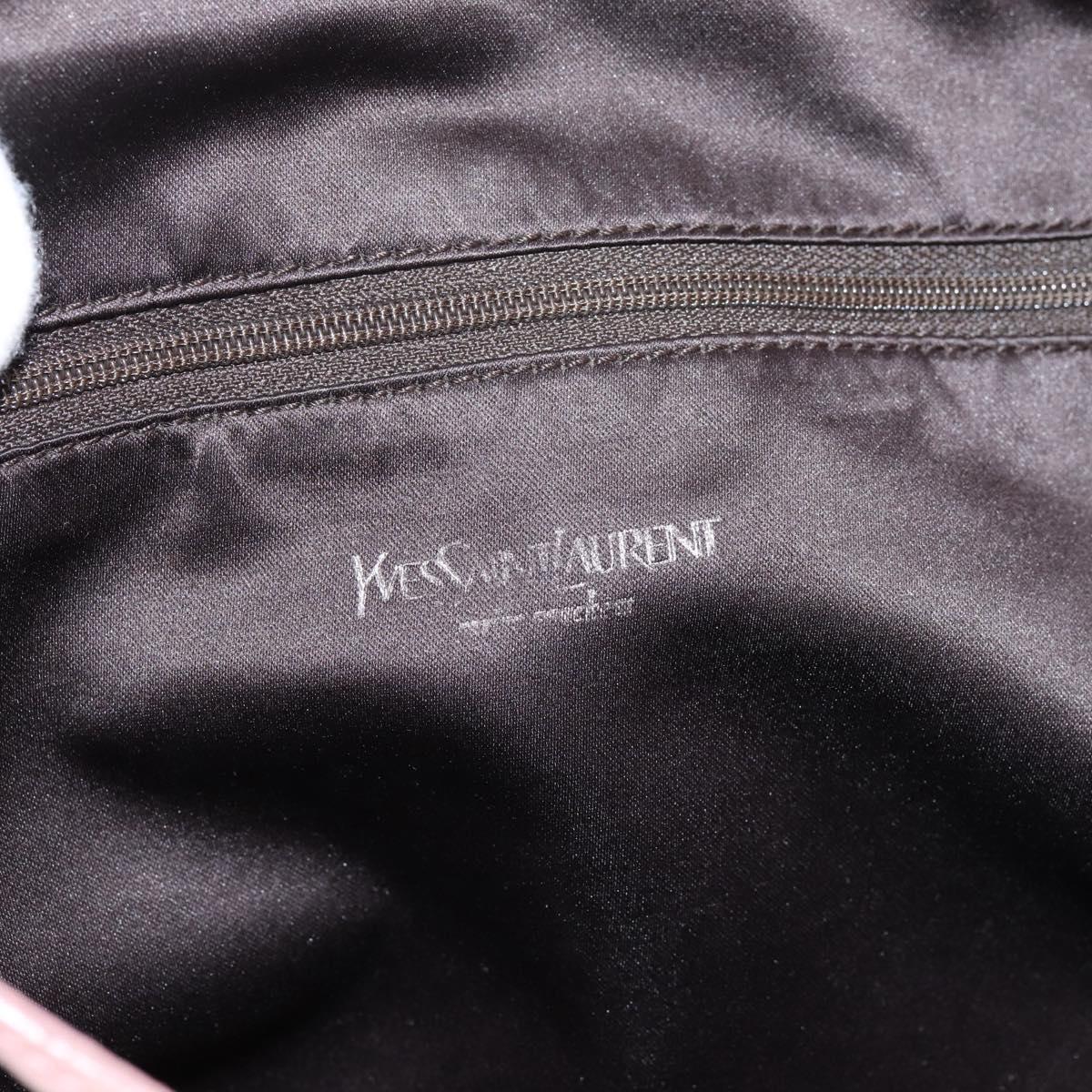 SAINT LAURENT Kahala Tote Bag Canvas Pink Silver 121631 Auth BA15529A