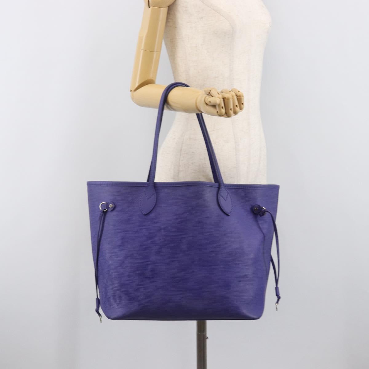 LOUIS VUITTON Epi Neverfull MM Tote Bag Purple Fig M40883 LV Auth BA15540A