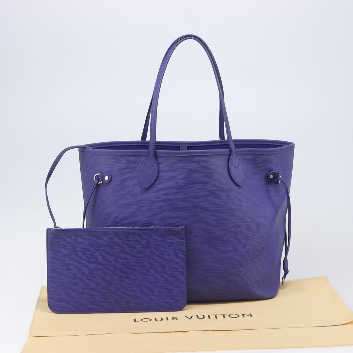 LOUIS VUITTON Epi Neverfull MM Tote Bag Purple Fig M40883 LV Auth BA15540A