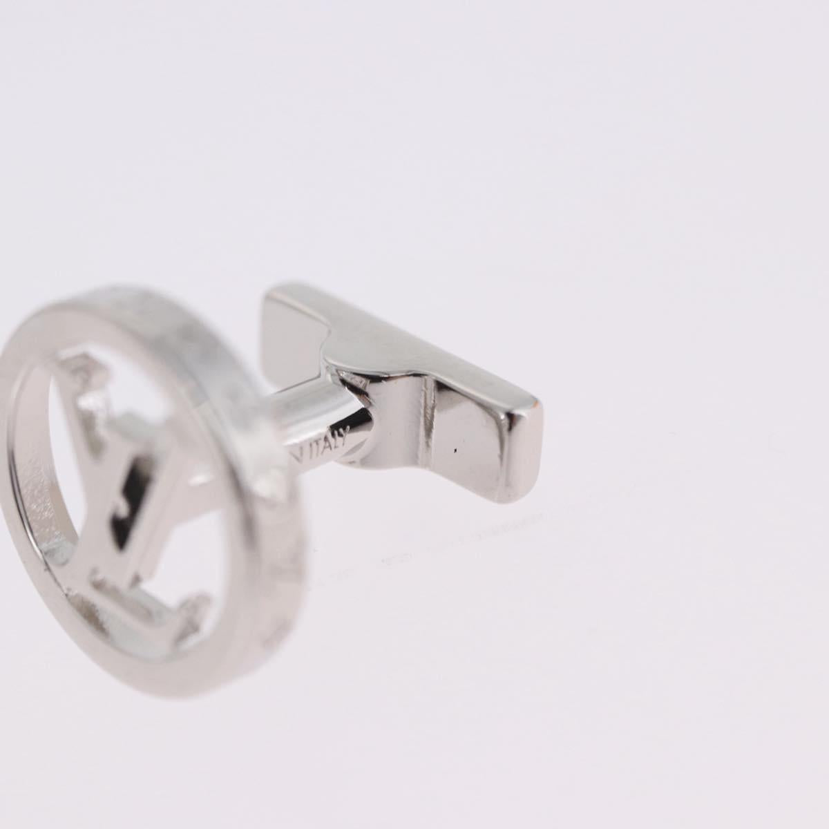 LOUIS VUITTON Damier Graphite Cufflink LV Catch Cuffs Metal M80188 Auth BA15541V