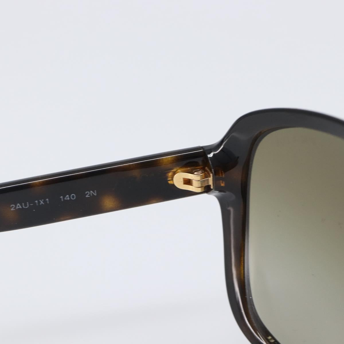 PRADA Sunglasses Plastic Brown Gold Tone Auth BA15543