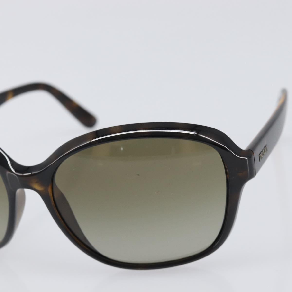 PRADA Sunglasses Plastic Brown Gold Tone Auth BA15543