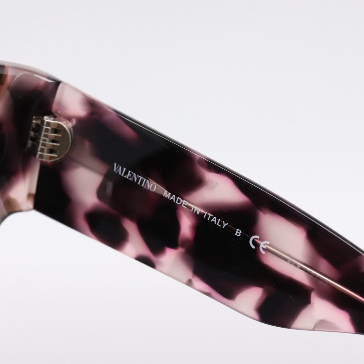 VALENTINO Sunglasses Plastic Pink Silver Auth BA15546A