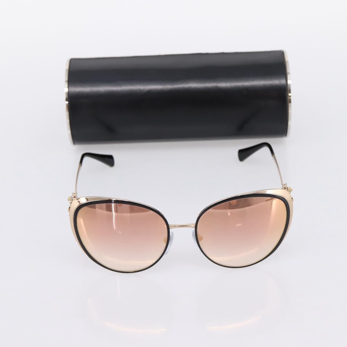 BVLGARI Sunglasses Metal Gold Black Auth BA15547V