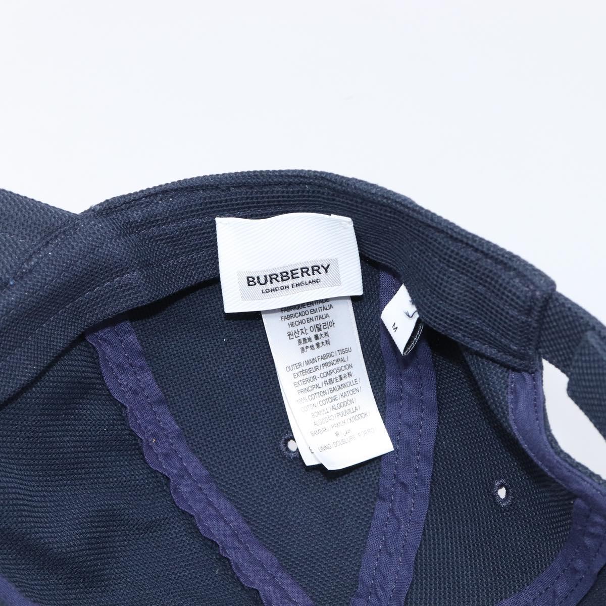 BURBERRY Cap Cotton Navy Red Auth BA15549