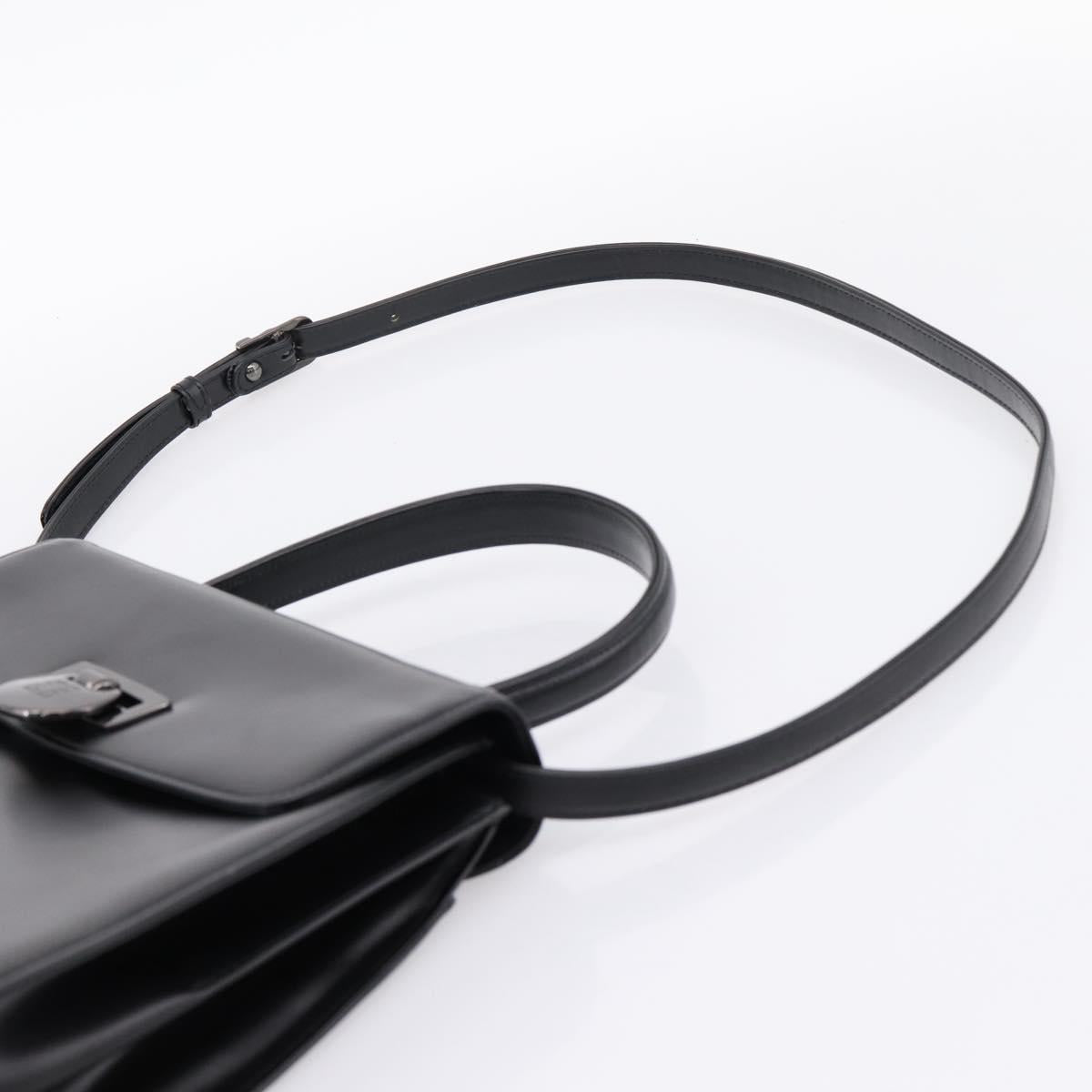 GIVENCHY Hand Bag Leather 2way Black Auth BA15552A