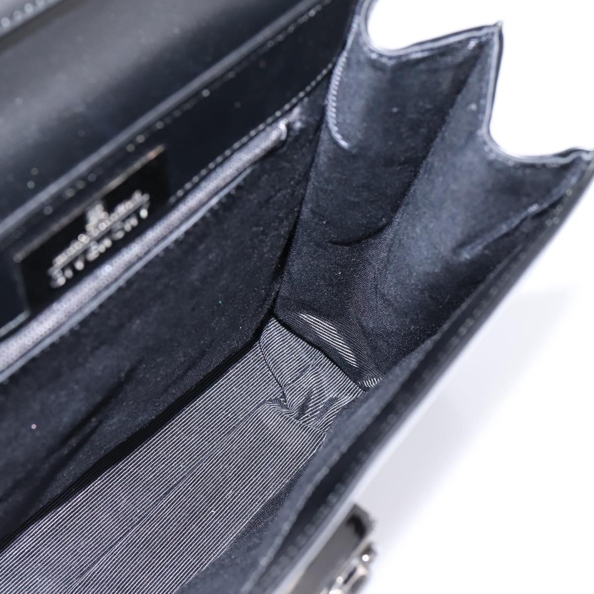 GIVENCHY Hand Bag Leather 2way Black Auth BA15552A