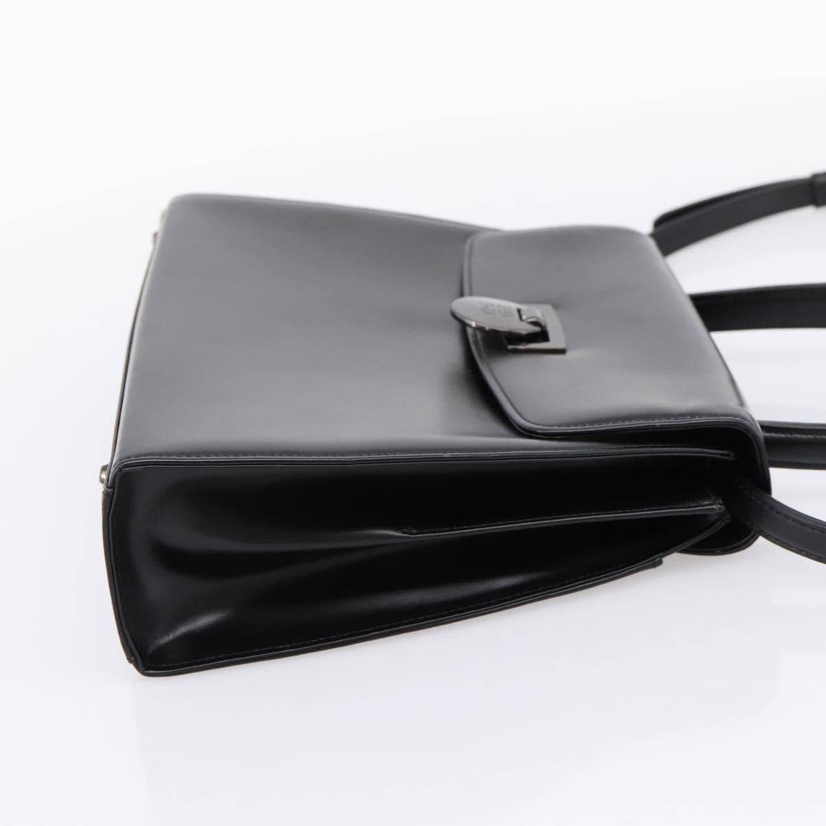 GIVENCHY Hand Bag Leather 2way Black Auth BA15552A