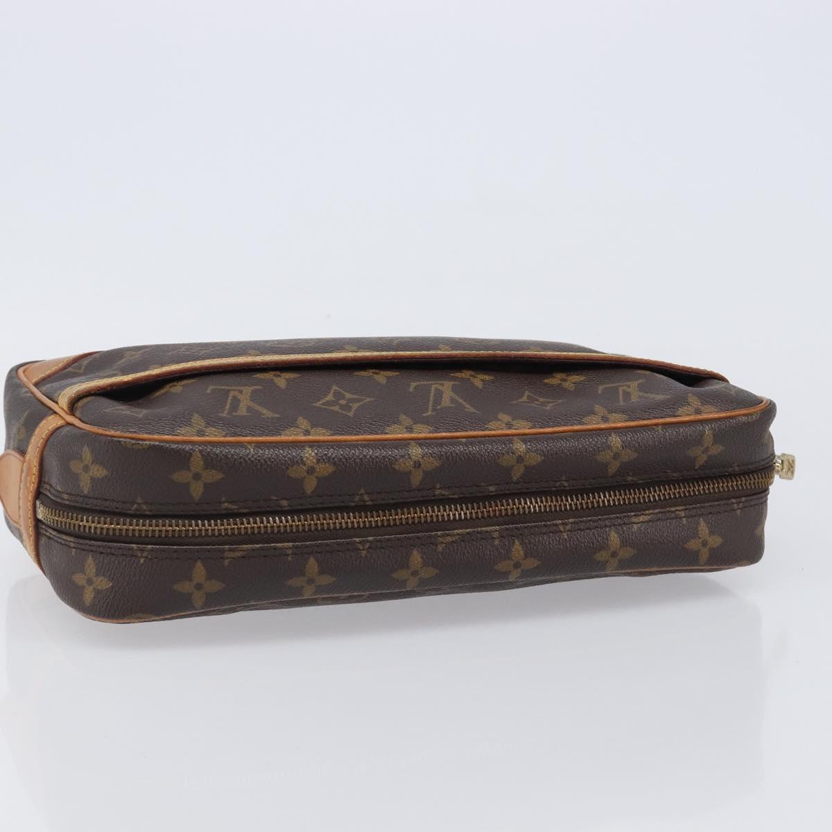 LOUIS VUITTON Monogram Compiegne 28 Clutch Bag M51845 LV Auth BA15555