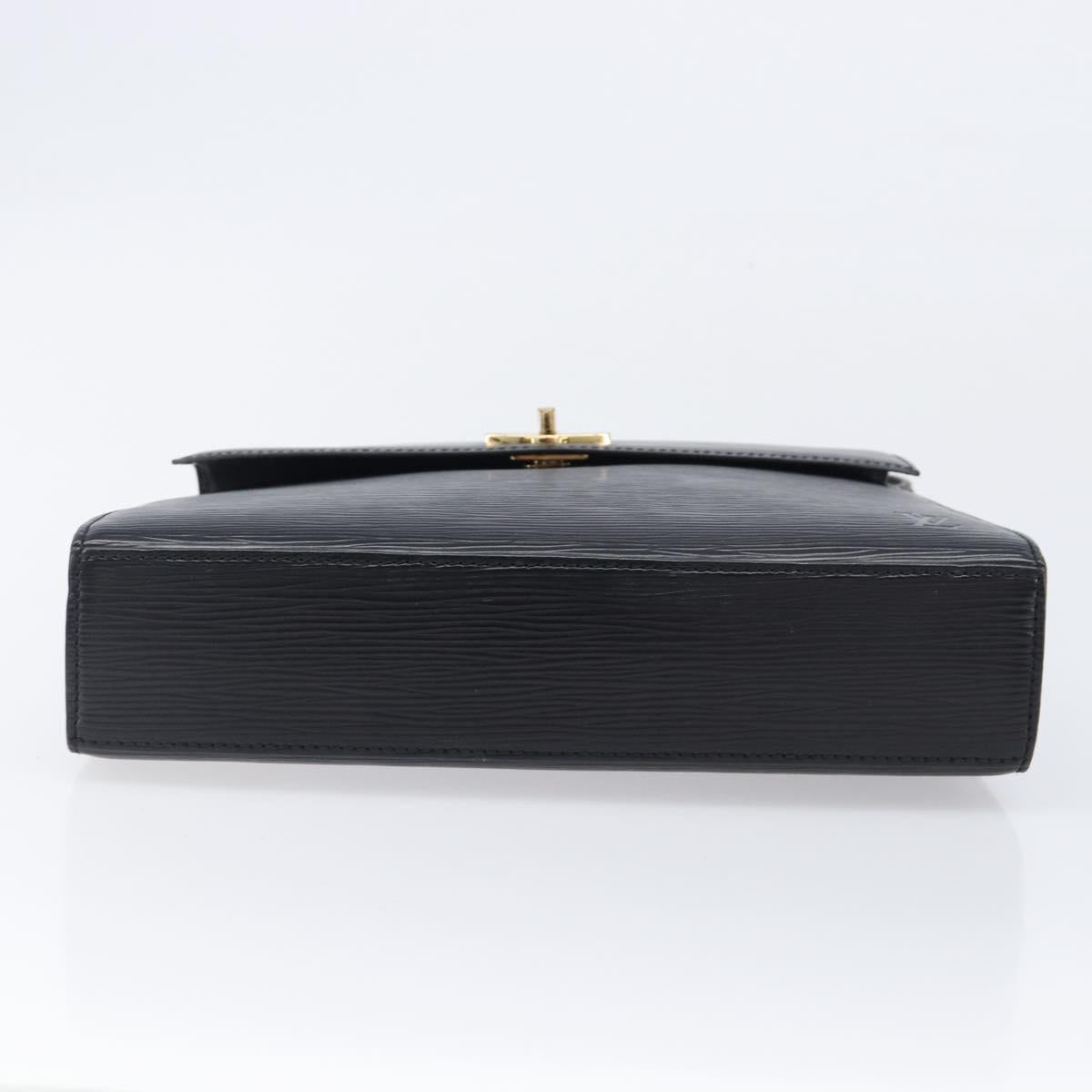 LOUIS VUITTON Epi Malesherbes Hand Bag Black M52372 LV Auth BA15558