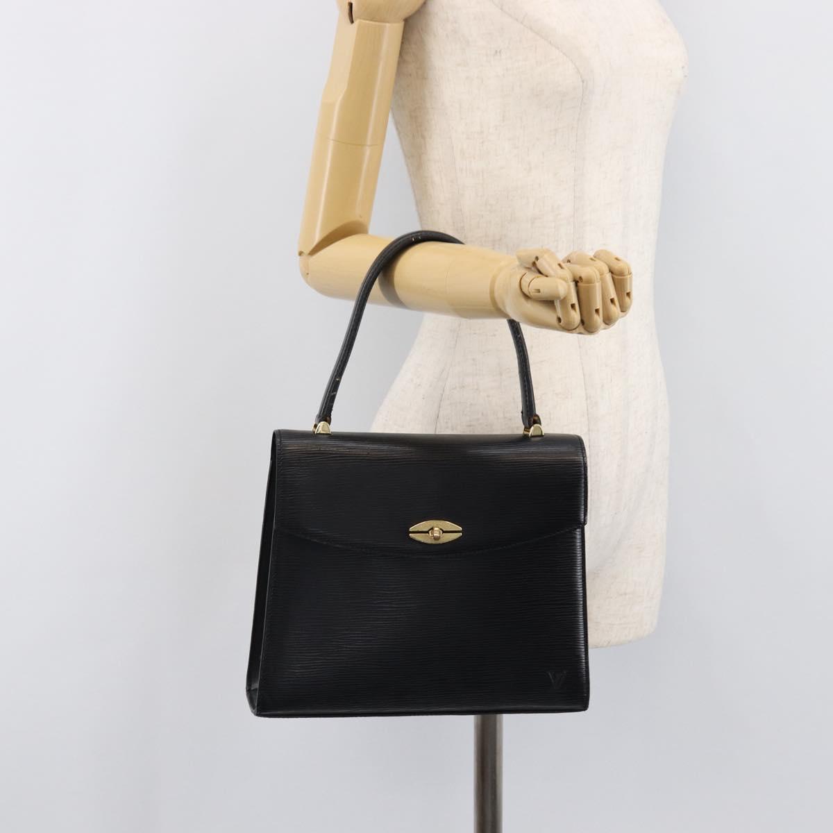 LOUIS VUITTON Epi Malesherbes Hand Bag Black M52372 LV Auth BA15558