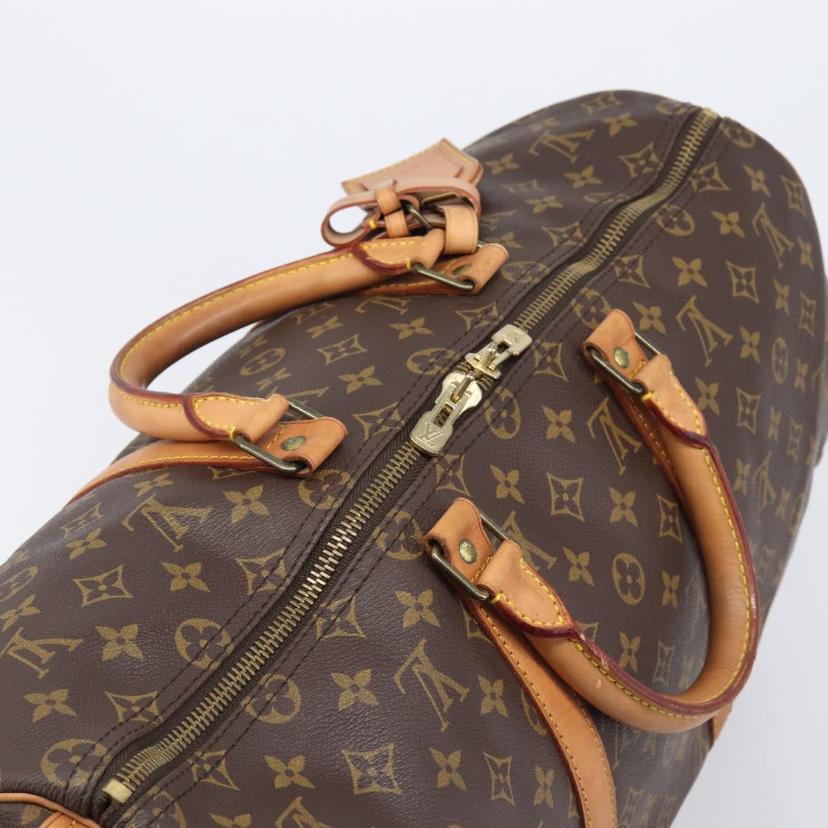 LOUIS VUITTON Monogram Keepall 50 Boston Bag M41426 LV Auth BA15561A