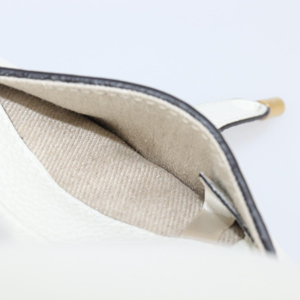 Chloe Basket Bag Hand Bag Raffia Beige White Auth BA15563V