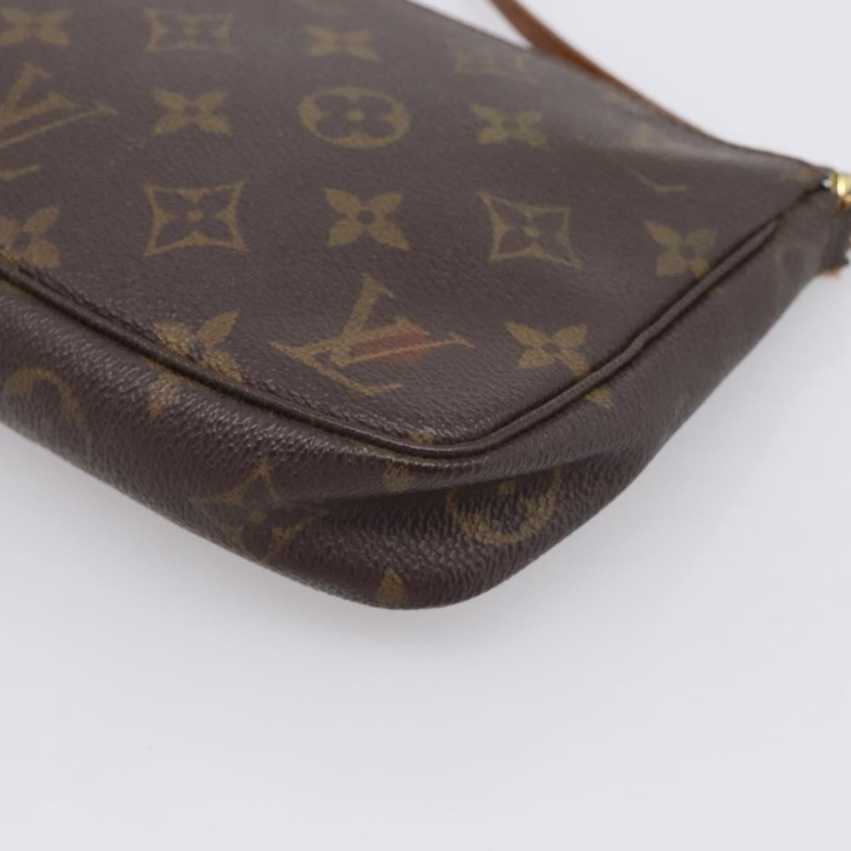 LOUIS VUITTON Monogram Pochette Accessoires Pouch M51980 LV Auth BA15564