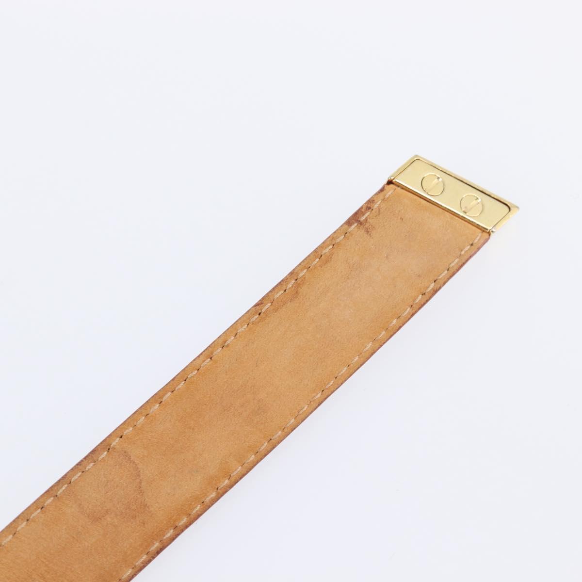 LOUIS VUITTON Monogram Multicolor Ceinture Carre Belt White M9272 Auth BA15567