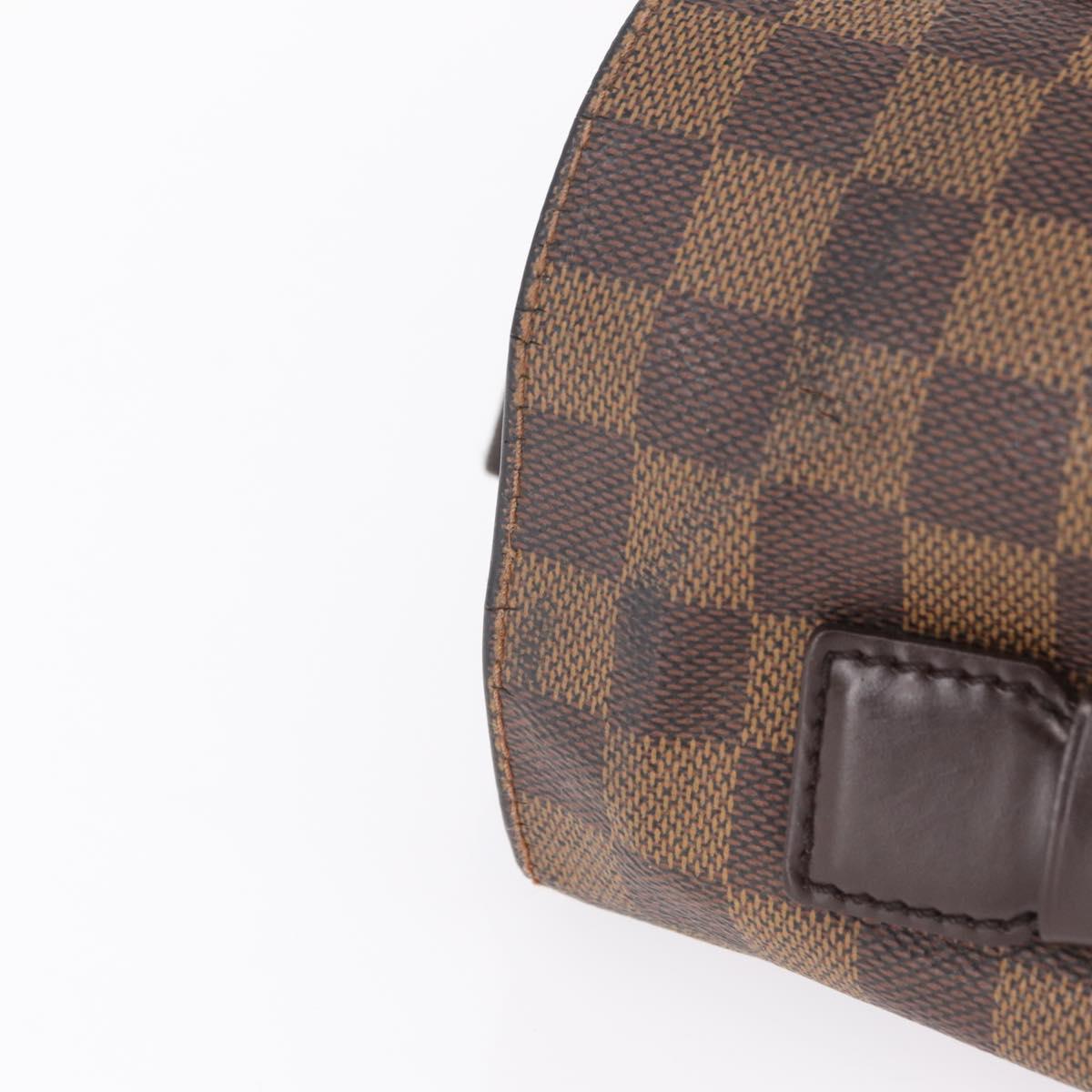 LOUIS VUITTON Damier Ebene Broadway Shoulder Bag N42270 LV Auth BA15571