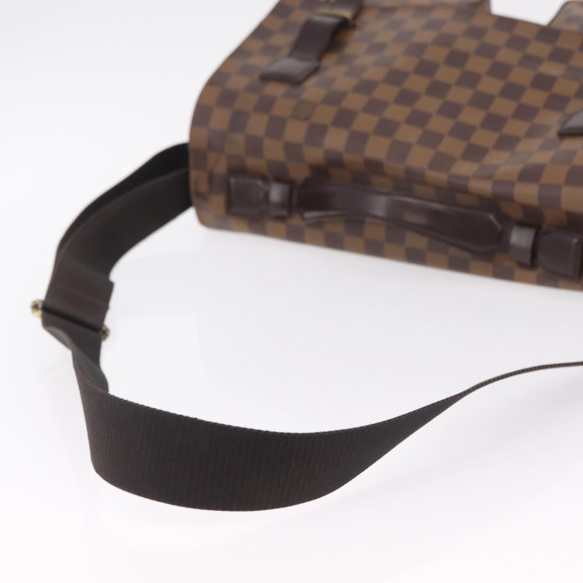 LOUIS VUITTON Damier Ebene Broadway Shoulder Bag N42270 LV Auth BA15571