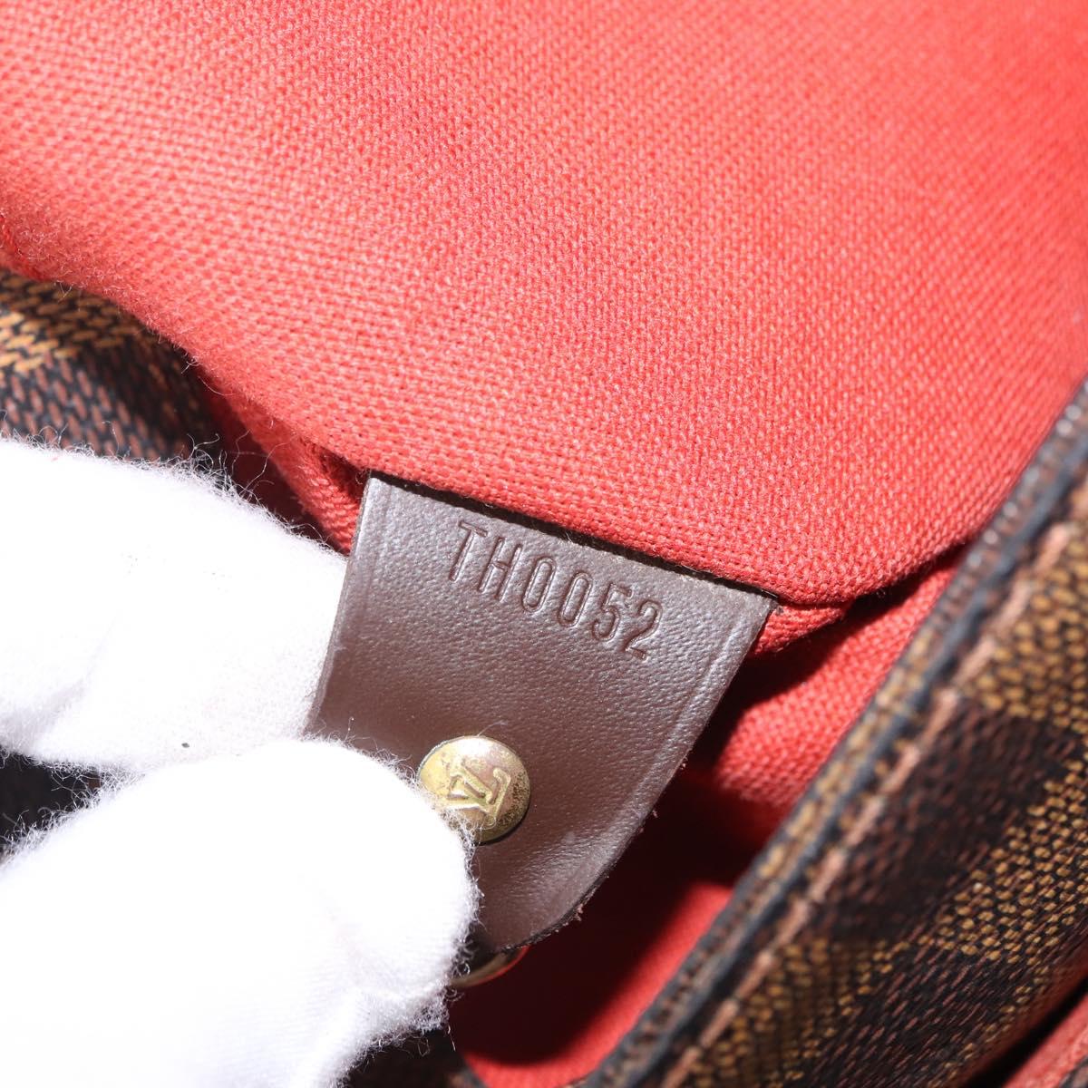 LOUIS VUITTON Damier Ebene Broadway Shoulder Bag N42270 LV Auth BA15571