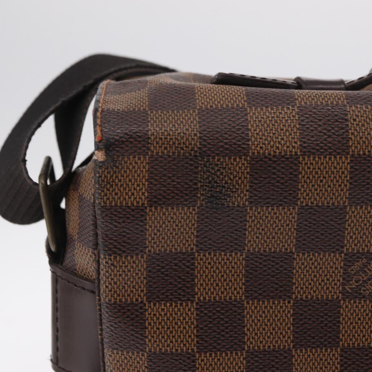 LOUIS VUITTON Damier Ebene Broadway Shoulder Bag N42270 LV Auth BA15571
